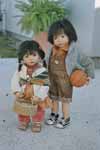 Sina (Porzellan 39cm) und Alejandro (Porzellan 48cm)